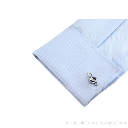 Cufflinks Manufacturer Make Custom Rhinestone Cufflinks For Man's Shirt
